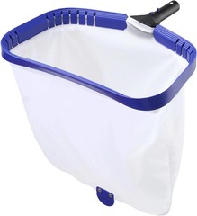Heavy Duty Deep Bag Pool Skimmer Net, Professional Leaf Rake with Fine Nylon Mes