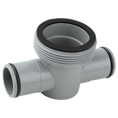 P61408 T Joint Pool 1 1/2&Prime; (1.5 inches) and 1 1/4&Prime; (1.25 hoses, Gray