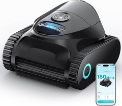 BRINBO C1 Cordless Robotic Pool Cleaner Wall & Waterline Cleaning Matte Onyx