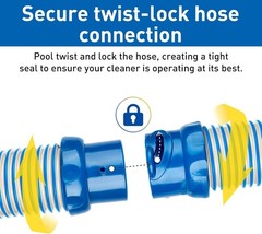 Easy Twist Lock 39-Inch Pool Vacuum Hose Set for Zodiac MX6 & MX8 Cleaners
