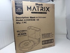Shark AV2310AE Matrix Self-Emptying Robot Vacuum with No Spots Missed on Carp…
