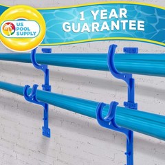 Pool Pole Hanger – 2 Plastic Pool Hooks for Poles – Equipment Fence Hook for …