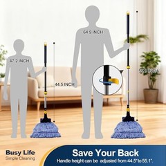 Looped-End String Wet Heavy Duty Cotton Mop – Industrial Grade – Cotton