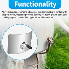 Pool Bonding Plate Kit for Hayward & Most Skimmers GYPNS BWB680AG