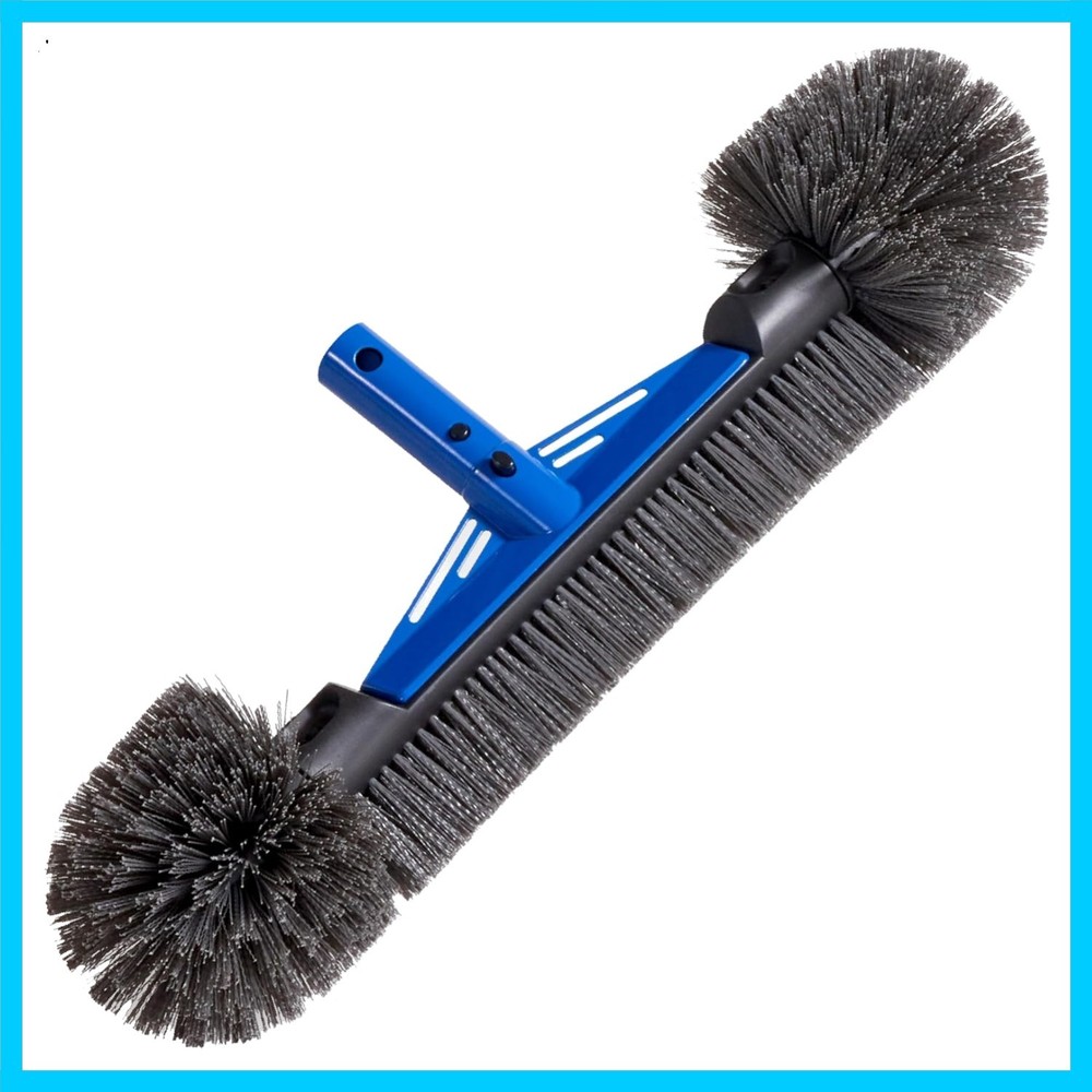 20&Prime; Pool Brush Head with Reinforced Aluminum Bracket – Wall & Floor Cleaner H…