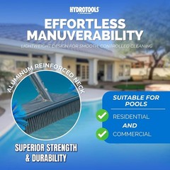 EZ Clip Compatible 22-Inch Pool Brush | Round Edge Bristles