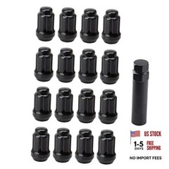 Tapered Spline Drive Lug Nut Kit with Lug Nut Key 12mm x 1.25mm Thread Pitch