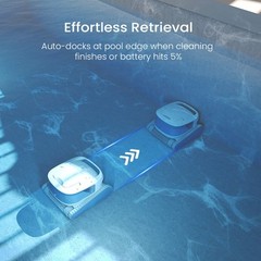 Hydro 3S Cordless Robotic Pool Vacuum for Inground Pools, 4 Cleaning Modes