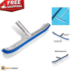 Durable 18-Inch Wall & Tile Cleaning Brush with EZ Clips – Perfect for Pools