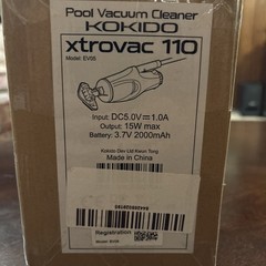 Kokido EV05 Rechargeable Handheld Pool Vacuum with Dual Brush XTROVAC 110