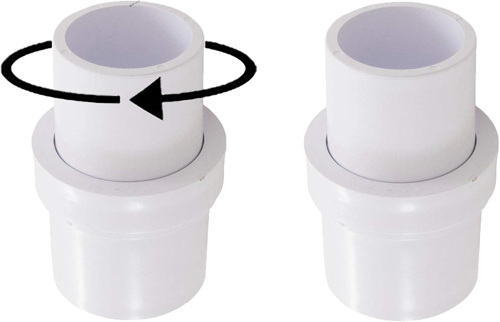 1-1/2&Prime; Pool Vacuum Head Swivel Adapter Connector for Manual Vac Vacuum Head
