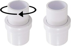 1-1/2&Prime; Pool Vacuum Head Swivel Adapter Connector for Manual Vac Vacuum Head