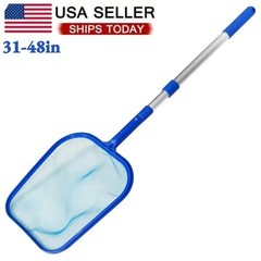 Heavy Duty Pool Skimmer Leaf Rake Net Cleaning Swimming Pool Fine Mesh Netting
