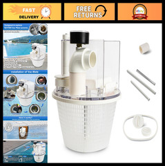 Skim Vac Mate Pool Skimmer Basket Cleaner Vacuum Attachment & Pressure Gauge