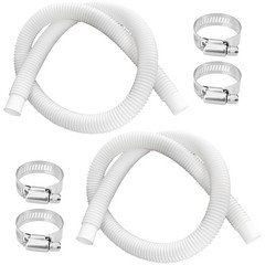 Ubante 2 Pack 1-1/4 Inch X 3Ft Foot Long White Above Ground Pool Flex