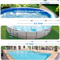 12 Ft Prime Telescopic Pole for Pool Maintenance