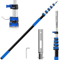 TONYINGO 5-20 FT Telescopic Pool Pole, Aluminum Alloy Extension Pole with Fli…