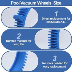 The Pool Cleaner Front Rear Tire Replacement Blue 896584000-143 PoolCleaner Kit