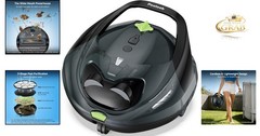 PF1 Cordless Pool Cleaner Robot for Flat-Bottom Pools 150 Min Runtime