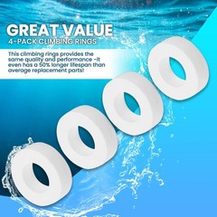 The Climbing Ring Replacement for (Compatible with) Maytronics Large, White