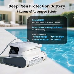 Poolmate Hydro 4 Cordless Robotic Pool Cleaner for All Pool Types Pool Vacuum