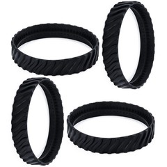 4 Pack Pool Cleaner Wheel Tires – Heavy-Duty Rubber for Zodiac MX8/MX6 Elite – U