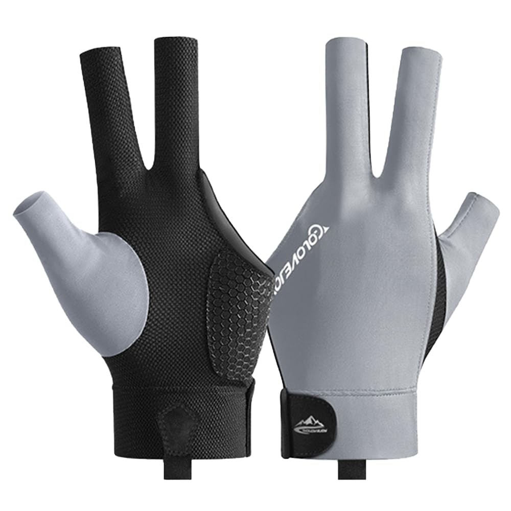 Pool Glove Left Hand, Billiards Glove, Billiard Pool Gloves for Left Hand 3 Fing