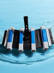 17 Inch Pool Vacuum Head Severe Service 1.50 In Hose 8 Wheel W/Edge Brushes