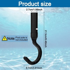 Pool Cleaning Tool Organizer Hooks, Heavy Duty Utility Hanger for Pool Skimme…