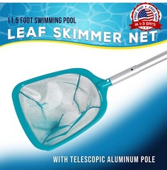 Escoba Con Red Malla Para Sacar Remover Limpiar Piscina Basura Hojas Estanques
