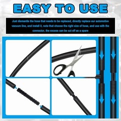 6PCS 5Ft Silicone Vacuum Hose Automotive Kit – ID 94PCS