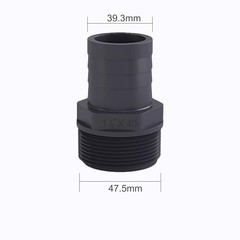 Corrugated Pond Tubing – Flexible, Kinkproof, 1-1/2 Inch 10 Feet – Black