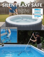 Lightweight Portable Pool Vacuum with 60-Minute Runtime for Easy Spot Cleaning