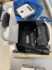 Maytronics Dolphin Explorer E20 Robotic Pool Cleaner w/ Caddy Power Supply Box