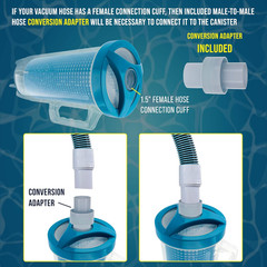 Pool Leaf Catcher – Heavy Duty Inline Pool Leaf Canister, Vacuum for Inground Cl