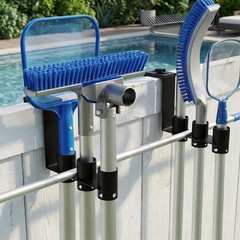 2 Pcs Adjustable Pool Fence Hooks, Metal Pool Fence Hangers Suitable for 1.4-…