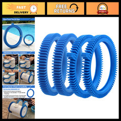 Pool Cleaner Tire Combo Kit for Vacuums – Front & Rear Tires, 4pcs Set