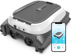 Pleco SK01 Solar Powered Pool Surface Skimmer Robot – APP Controlled, 24/7 Auto
