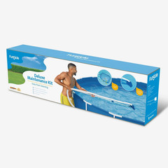 Deluxe Maintenance Kit, above Ground Swimming Pool Cleaning, Includes Vacuum, Sk