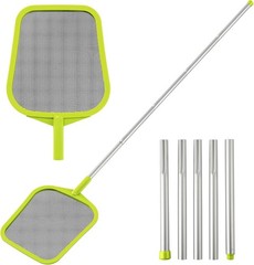 Pool Skimmer – Pool Skimmer net with pole, 5 Section AdjustableTelescopic Alu…