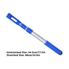 Swimming Pool Pole, High Hardness from 17.5in to 34.6in Extension Swimming Po…