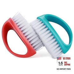 Amaxiu Heavy Duty Nail Brushes – 2pcs Grip Clean – Red, Blue