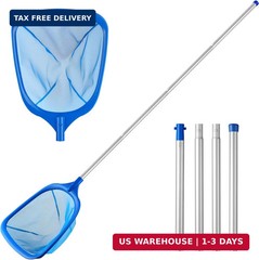Tavaleu Pool Skimmer Net, Deep Pool Leaf Net with Reinforced Frame, Large Capaci