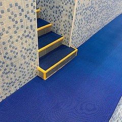 Drainage Non Slip Flooring Mats Swimming Pool Bathroom 0&Prime;L x 0&Prime;W x 0&Prime;Th Blue