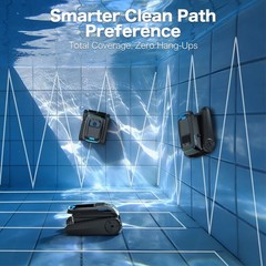 CP20 Cordless Robotic Pool Vacuum Cleaner Wall-Climbing Above & In-Ground Pools