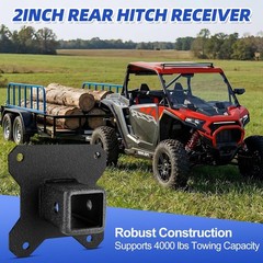 W&JWN 2&Prime; UTV Rear Receiver Hitch Compatible with Polaris RZR XP 1000/XP 4 1000 2