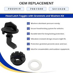2PCS Hood Latch Toggles with Grommets and Washers Kit for Polaris RZR 570 RZR