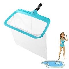 Red de piscina Bolsa profunda Skimmer de hojas Rastrillo de piscina Red de malla