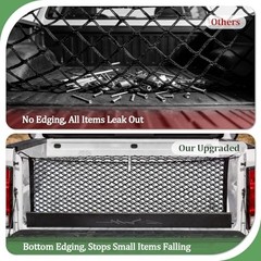 3-Layer Cargo Net Zipper Bag Truck Bed Net for for Honda Ridgeline 2017-2026