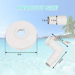 Pool Skimmer Vacuum Plate Replacement for Hayward SP1090 SP1091 SP1092, 6in